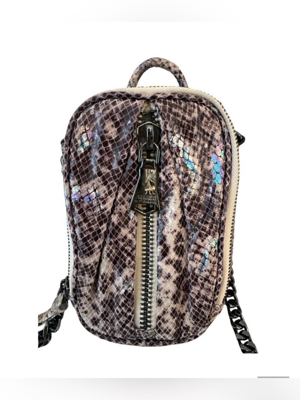 Aimee Kestenberg Tamitha Leather Crossbody Phone Bag Msytic Snake. 🐍